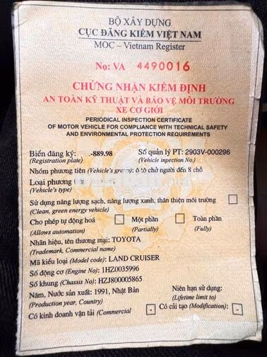 Toyota Land Cruiser 80 1991 Trắng Diesel