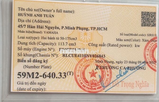 Yamaha Sirius FI 2022 Xám đen 20.000 km
