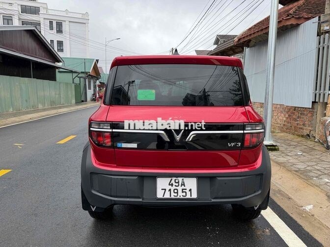 Vinfast VF3 Thuê Pin 2024 Màu Đỏ odo 18000km đẹp