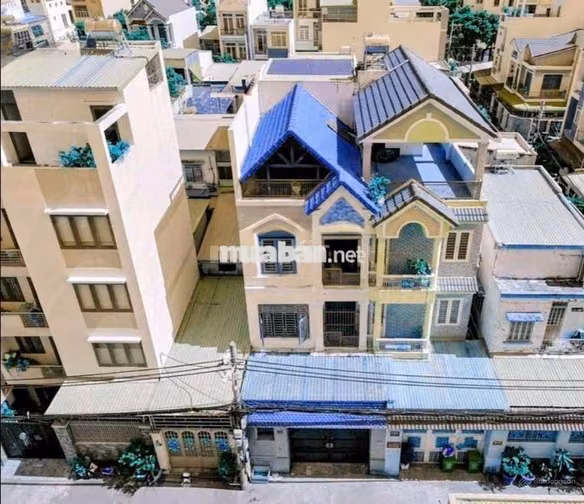 Bán nhà hẻm 6m khu biệt thự Kiều Đàm Quận 7, 4 tầng, 5x18m - 12.x tỷ
