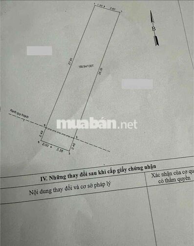 Bán đất 168.3m2 tại khu phố Thống Nhất 1, phường Dĩ An, TPHCM
