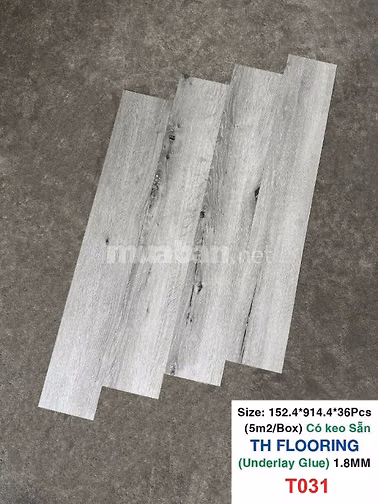 Sàn nhựa giả gỗ và Giấy dán tườngTH FLOORING nhiều màu sắc.