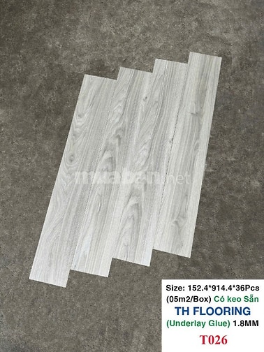 Sàn nhựa giả gỗ và Giấy dán tườngTH FLOORING nhiều màu sắc.