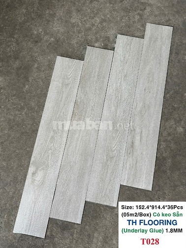 Sàn nhựa giả gỗ và Giấy dán tườngTH FLOORING nhiều màu sắc.