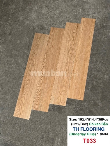 Sàn nhựa giả gỗ và Giấy dán tườngTH FLOORING nhiều màu sắc.