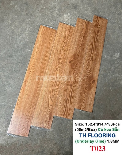 Sàn nhựa giả gỗ và Giấy dán tườngTH FLOORING nhiều màu sắc.