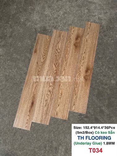 Sàn nhựa giả gỗ và Giấy dán tườngTH FLOORING nhiều màu sắc.