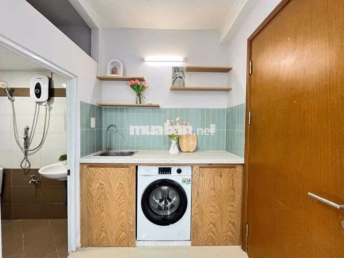 CHO THUÊ CĂN HỘ MỚI 100% FULL NỘI THẤT MÁY GIẶT RIÊNG NGAY GO NTT Q7