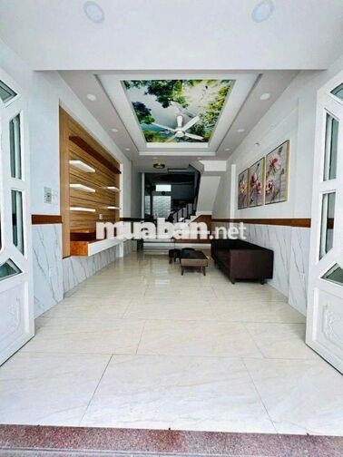 BÁN GẤP GIẢM 500TR, NGAY HẠNH THÔNG, HẺM 5M, 1 SẸC, 4X10, 4 LẦU, 5,2T