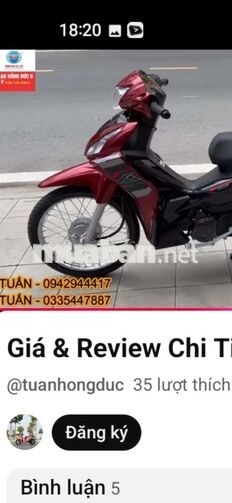Honda Wave RSX 2026 Đỏ đen Dưới 1 tháng