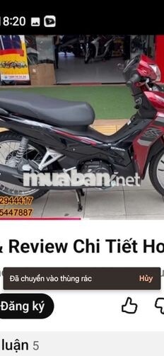 Honda Wave RSX 2026 Đỏ đen Dưới 1 tháng