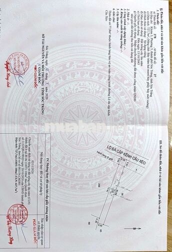 BÁN ĐẤT MẶT TIỀN ĐƯỜNG KÊNH CẦU XÉO
