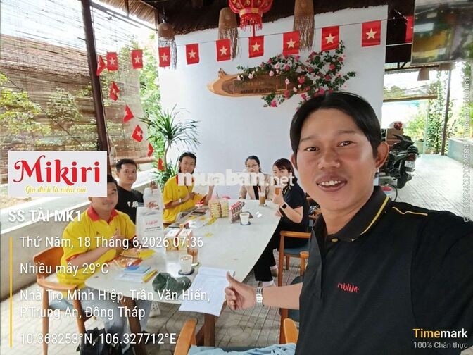 Tuyển 2NV Gò Công Lương Cứng 7tr+ Thưởng DH