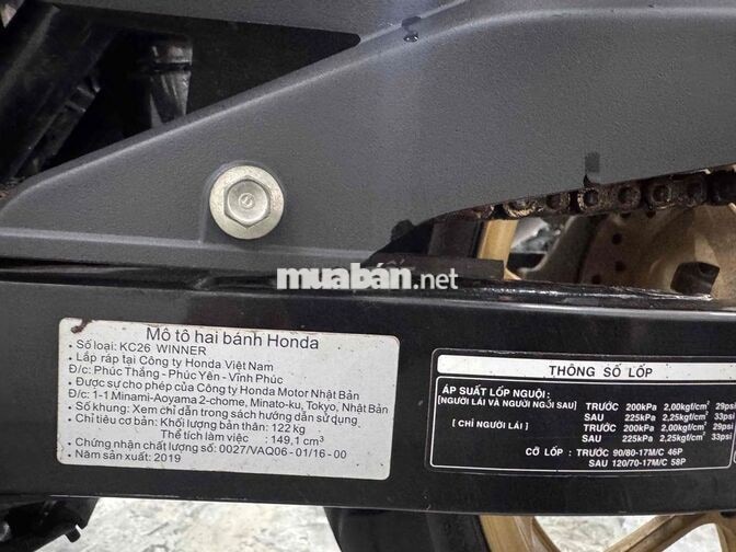Honda Winner V1 2019 Đen 22k km