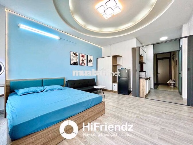 Cho thuê 1PN tách bếp bancol full nt mới đi bộ qua sgu sư phạm khtn
