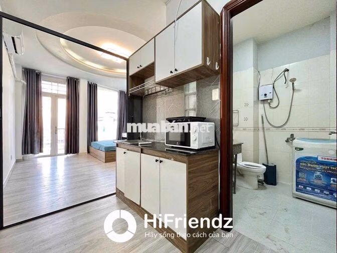 Cho thuê 1PN tách bếp bancol full nt mới đi bộ qua sgu sư phạm khtn