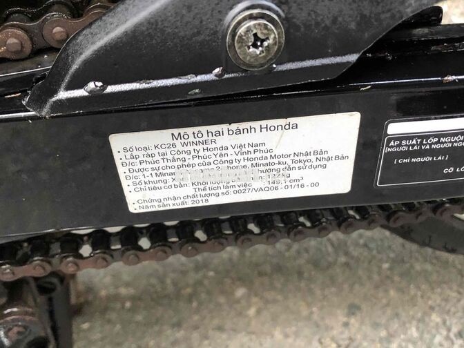 Honda Winner V1 150 2018 Đen 149cc