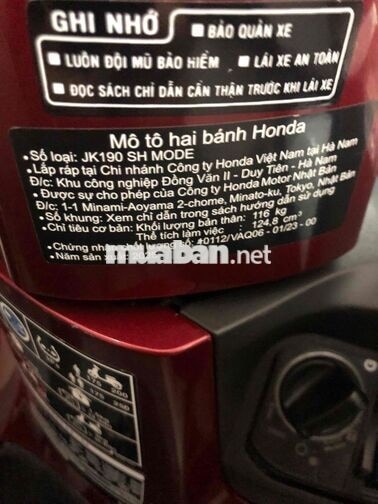 Honda SH Mode 2025 Tự động 4000km Đỏ