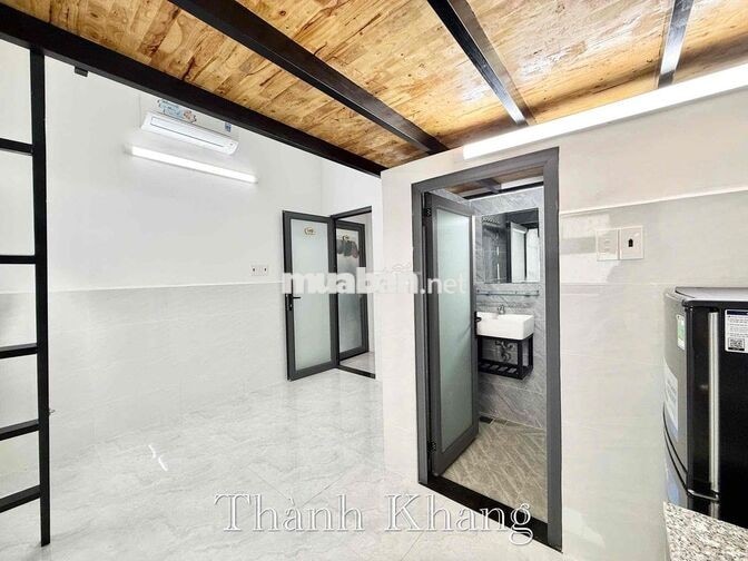 Cho Thuê Căn Hộ Gác Full Nội Thất 4 người 3xe Rộng 25m2 Ngay Cầu Kiệu