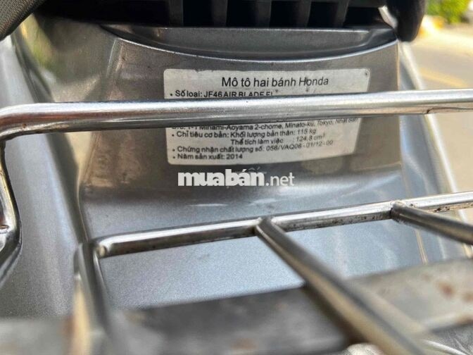 Honda Air Blade 125cc mắt cú 2014 Trắng, Xám, Đen