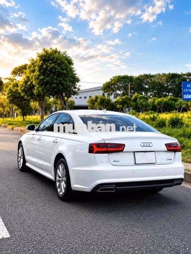 Audi A6 1.8 TFSI 2017 Trắng Da Gỗ