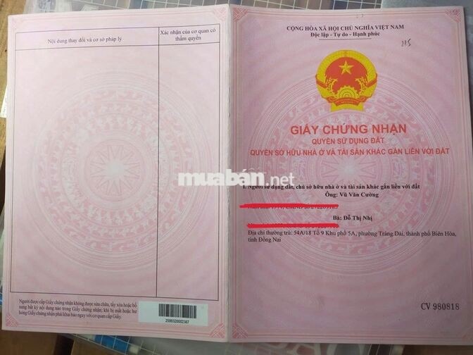 🏡 CHÍNH CHỦ CẦN BÁN ĐẤT P. TRẢNG DÀI – ĐỒNG NAI
