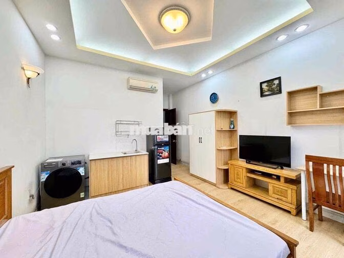 🔥Căn Hộ Studio Full NT - Cửa Sổ - Ban Công - Máy Giặt Riêng