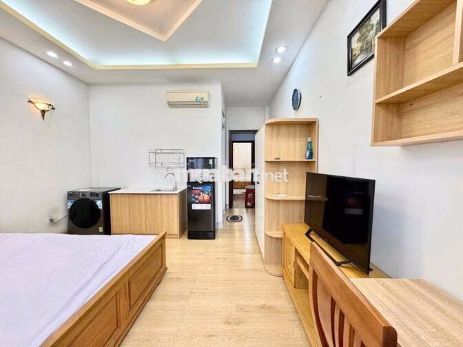 🔥Căn Hộ Studio Full NT - Cửa Sổ - Ban Công - Máy Giặt Riêng