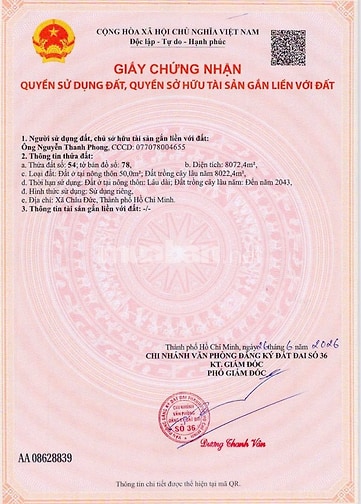 Ngộp Bank Bán nhanh hơn 8 sào đất có sẵn 50 m² thổ cư giá chỉ 3.7ty 