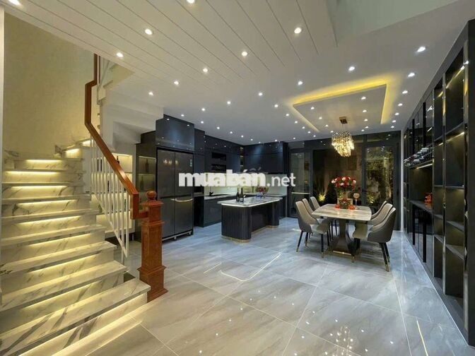 CHO THUÊ NHÀ FULL NỘI THẤT 4PN 5WC GARA OTTO DS8 P11 GÒ VẤP