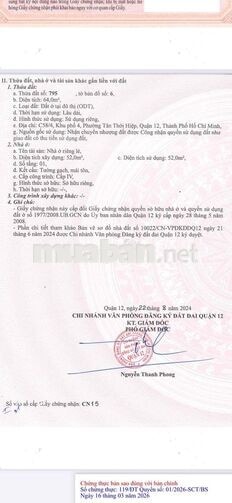 Bán nhà mới xây đường Trương Thị Hoa, P Tân Thới Hiệp (cũ) giá 4,6 tỷ