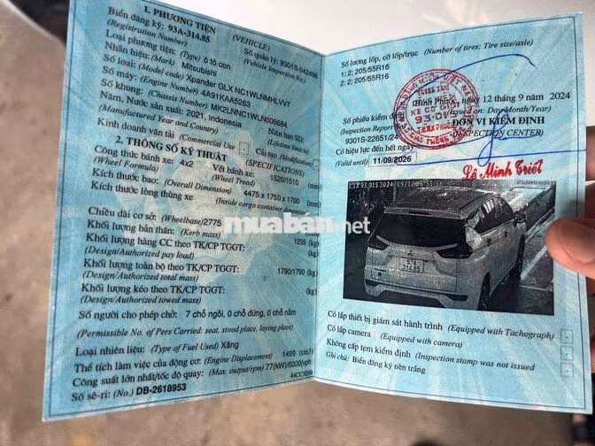 Mitsubishi Xpander 2021 Trắng 62000 Km