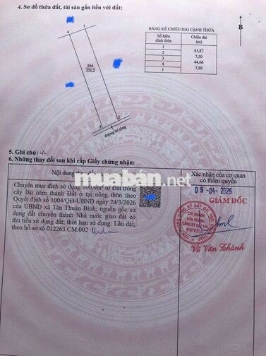 em Tân chính chủ cần bán đất thổ cư