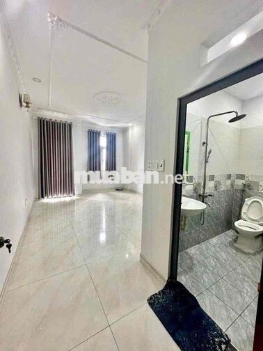 nhà 4x25m 4 tầng 4pn 5wc sân thượng hẻm 7m thông, phù hợp ở làm vp cty