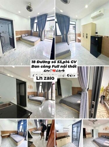Studio Full nội thất cửa sổ- ban công- 1pn tách bếp 4tr5-4tr9