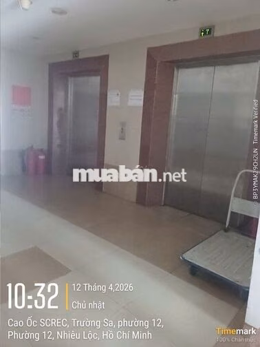Tôi bán Screc Tower, Q3 DT 59m2, 2PN 1WC giá 3,45 tỷ