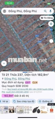 Đất SHR 182,9m2 Gần Trung Tâm Hành chính Công Đồng Phú
