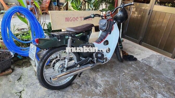 Honda Cub kiển Xanh, Trắng Carbon