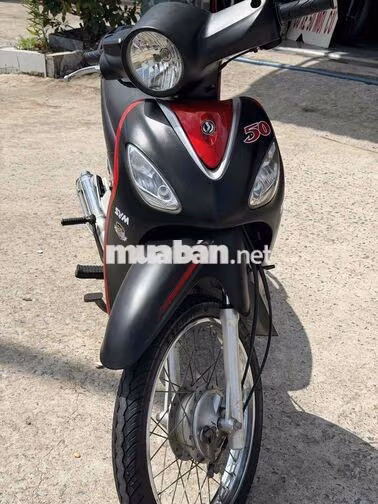 SYM Angela 50 Đen, Đỏ