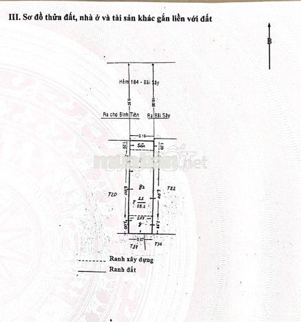 Chính chủ bán nhà Bãi Sậy Q6 – 38,2m² – 5,1 tỷ còn TL
