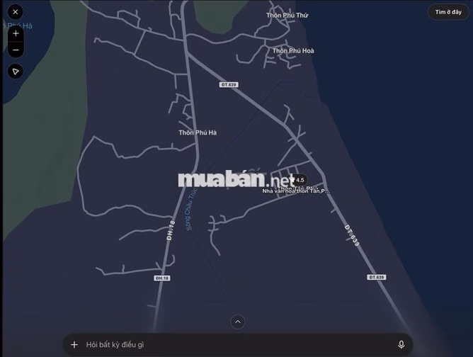 Bán Đất 336m2 có thổ cư giá 3.05 tỷ Đường TL 639 Thôn Tân Phú Phù Mỹ
