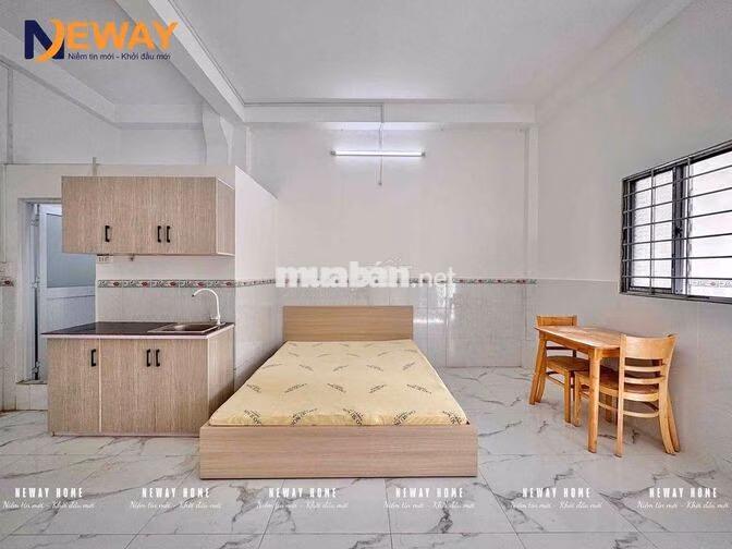 Căn hộ studio - full nội thất - bancol thoáng - ngay Ngã tư Bốn Xã