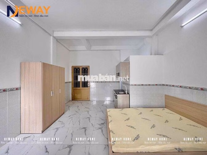 Căn hộ studio - full nội thất - bancol thoáng - ngay Ngã tư Bốn Xã