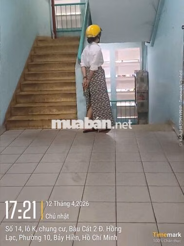 Thang Bộ Lầu 1-Bàu cát 2 - 2pn có sổ hồng.