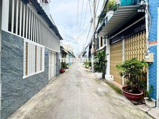 Nhà Mặt Tiền Hẻm 55M2 Thiết kế 3PN hẻm Thông.