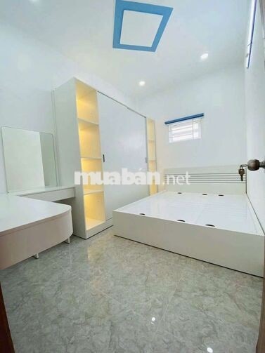 Nhà Mặt Tiền Hẻm 55M2 Thiết kế 3PN hẻm Thông.