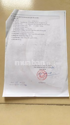 Chính chủ cần bán nhà riêng Phú Mỹ , Mỹ Đình , Tử Liêm , HN
