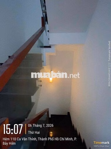 Cho thuê MT 5x8 41m2, 6 tầng, 4 phòng, 5 WC đường Ca Văn Thỉnh