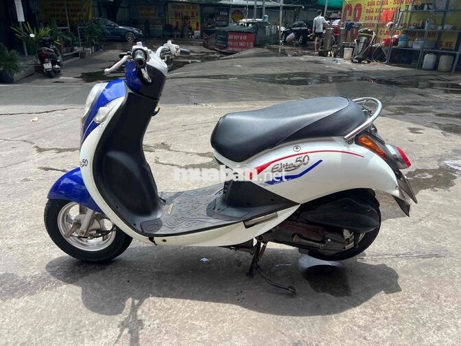 SYM Elite 50cc 2018 bstp Xanh Trắng