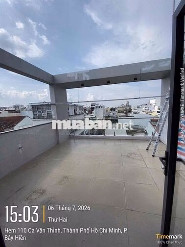 Cho thuê MT 5x8 41m2, 6 tầng, 4 phòng, 5 WC đường Ca Văn Thỉnh